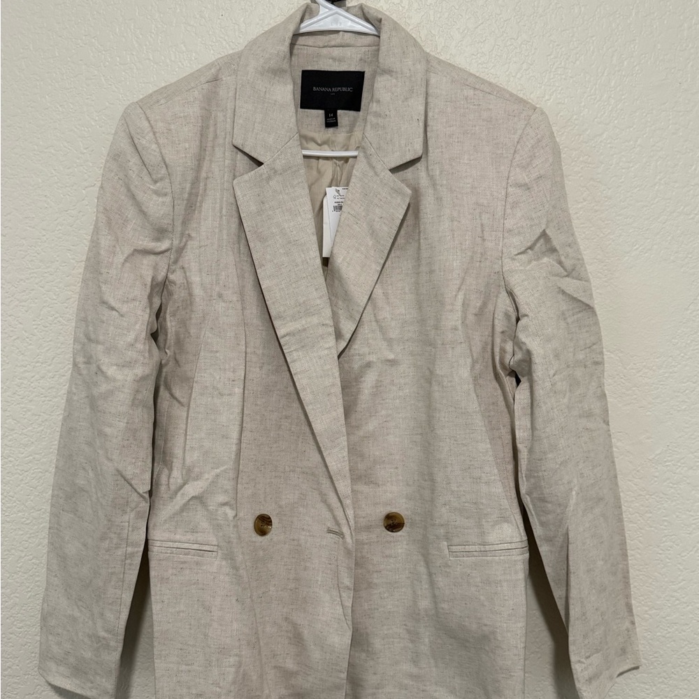 Banana Republic Linen Blazer